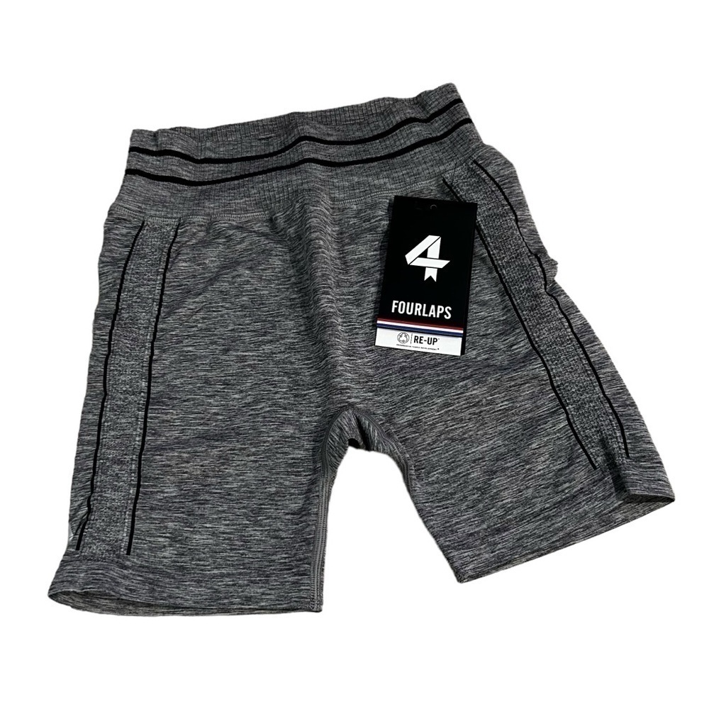 FourLaps Aero Seamless Athletic Shorts Women's Size XS/Small Grey Heather New